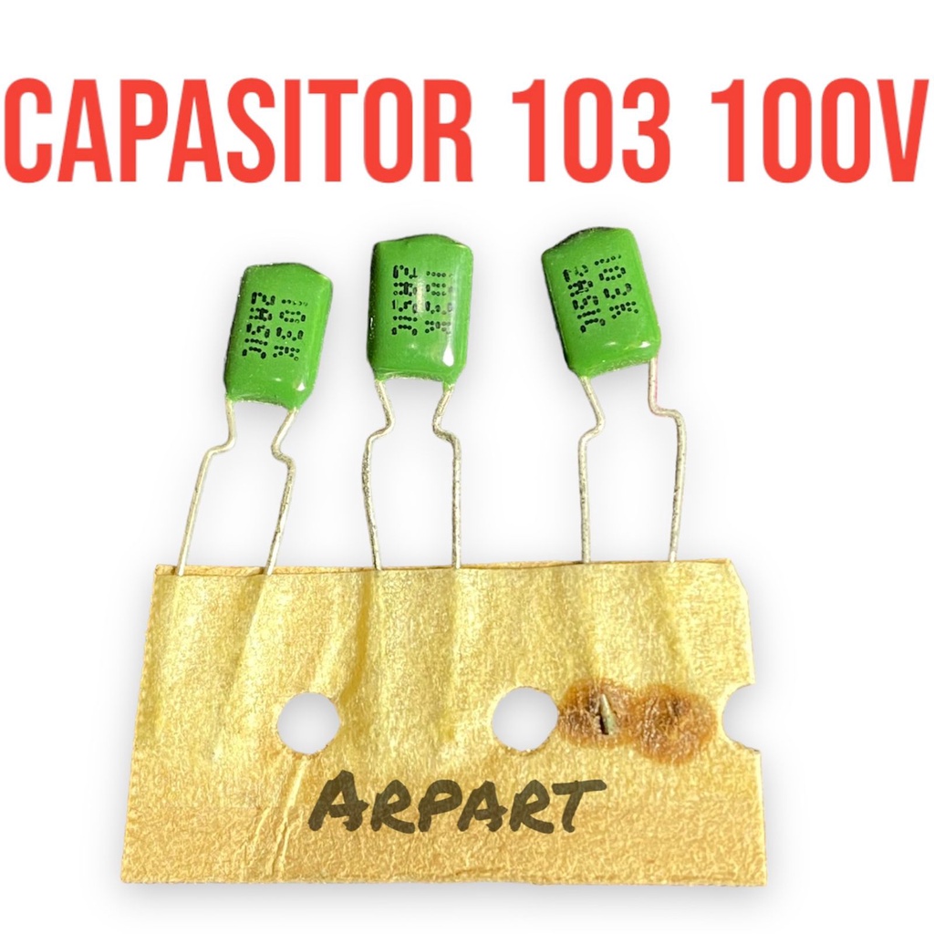 10pcs kapasitor 103 100v