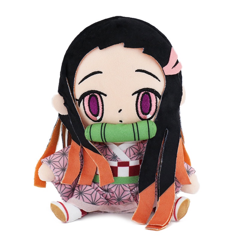 20 cm Anime Demon Slayer Agatsuma Zenitsu Giyuu Tanjiro Nezuko Inosuke Mainan Mewah Hadiah Ulang Tahun Xmas