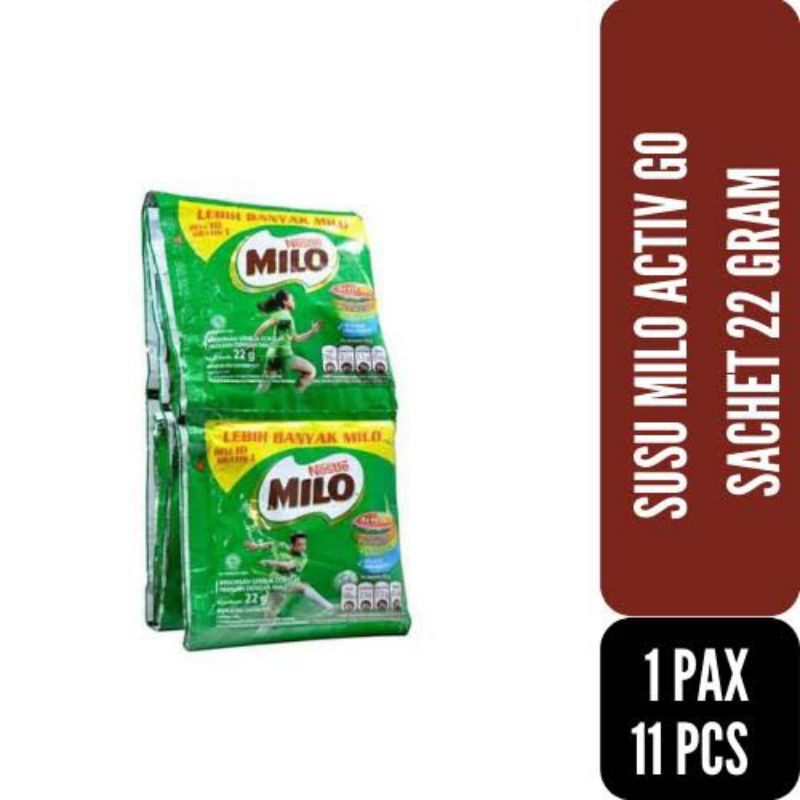 

Milo activgo renceng isi 10 sachet @ 22gr