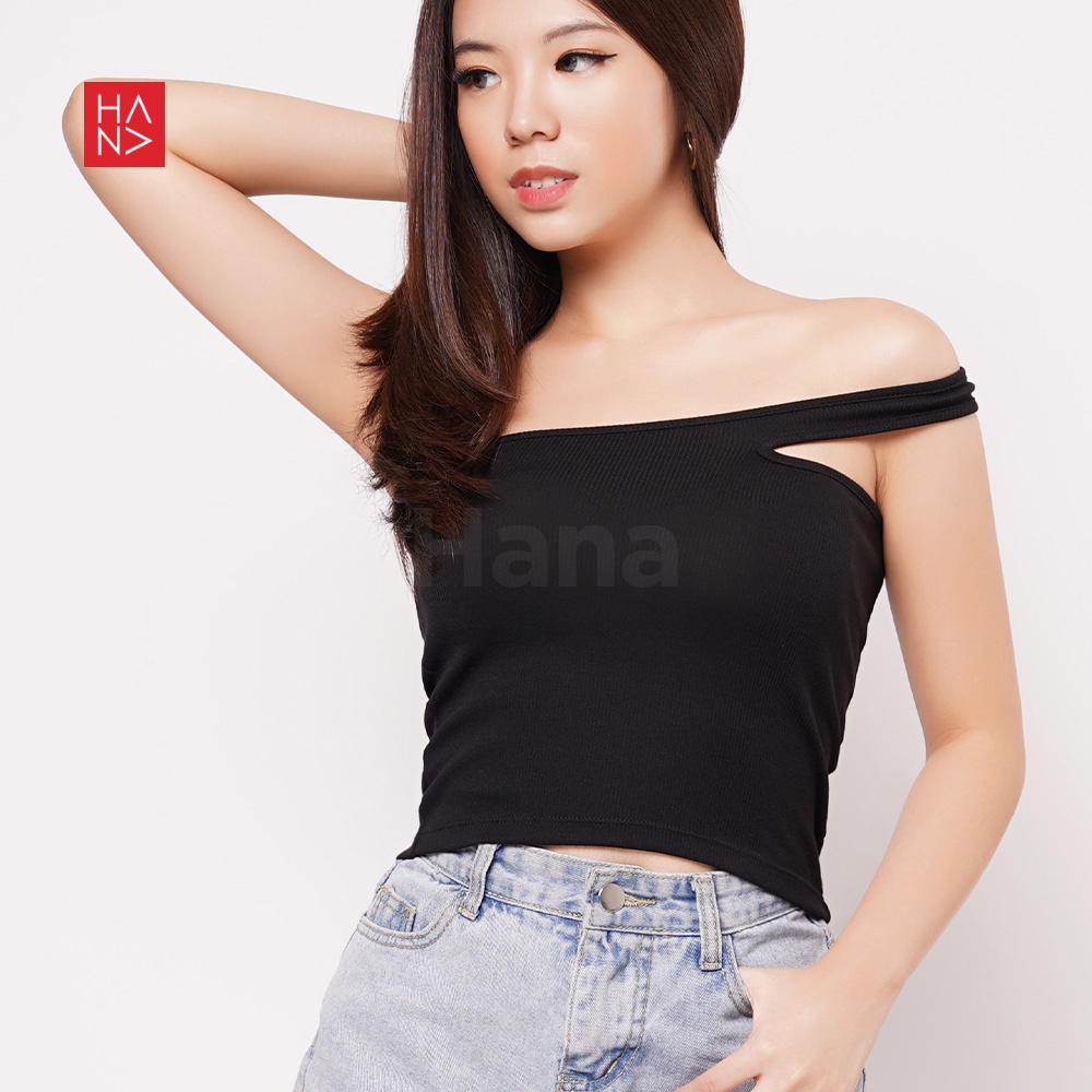 Hana Fashion JKT - Zoella Rib Tank Top Wanita - TT252