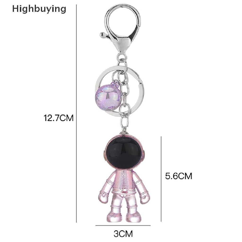 Hbid Fashion Colorful Akrilik Astronot Gantungan Kunci Lucu Spaceman Keyring Pendant Hadiah Glory