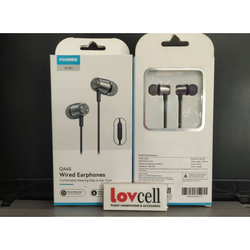 Headset Earphone Foomee QA45 mega bass