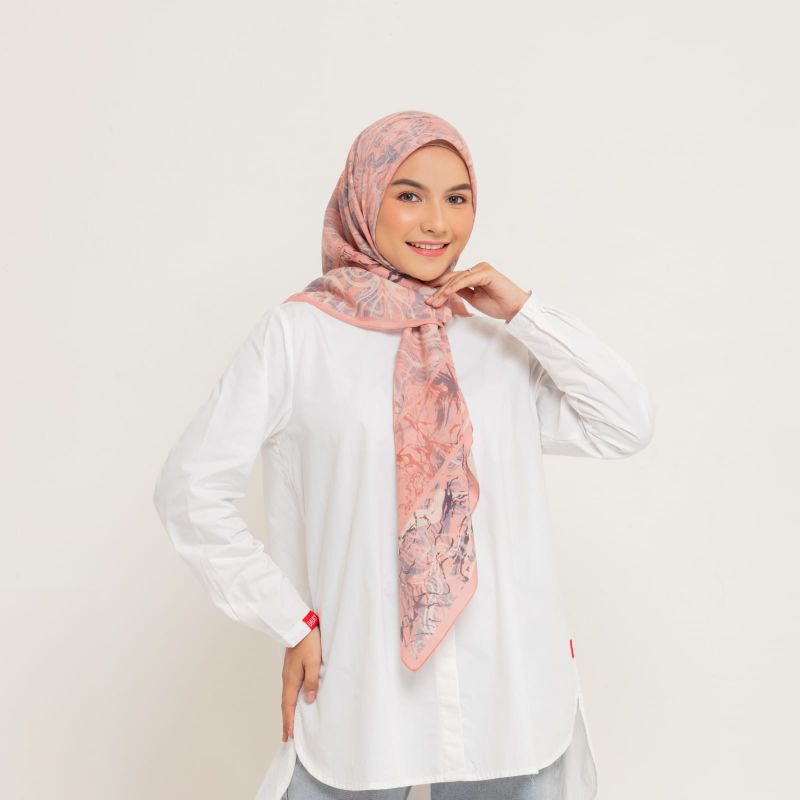 Dauky Jilbab segi empat motif terbaru hijab segi empat motif abstrak marbing scarf dauky