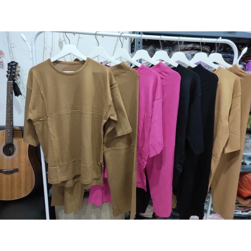 setelan rajut nagita jumbo setcel rajut big size import bangkok