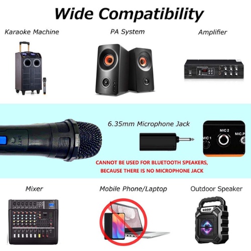 Mic Wireless Single F-M02 / PROFESIONAL WIRELESS MICROPHONE KARAOKE JARAK 30 METER