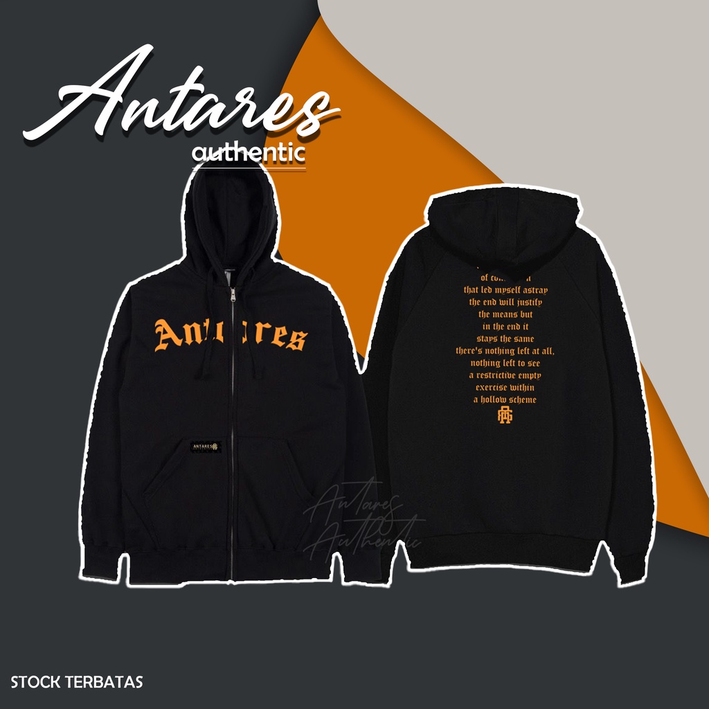 ANTARES  jaket zipPer hoodie SIZE REG L - XL All varian 1