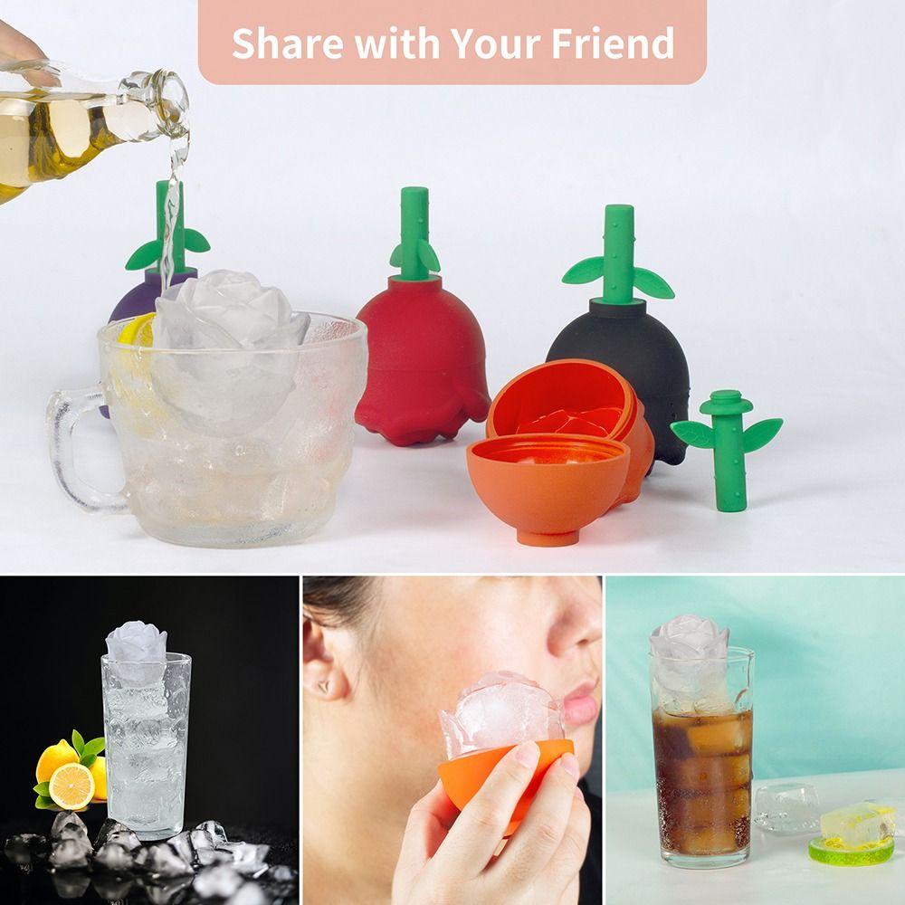 Solighter Mawar Ice Ball Maker Musim Panas Cepat Keren Gadget Alat Dapur DIY Minuman Chiller