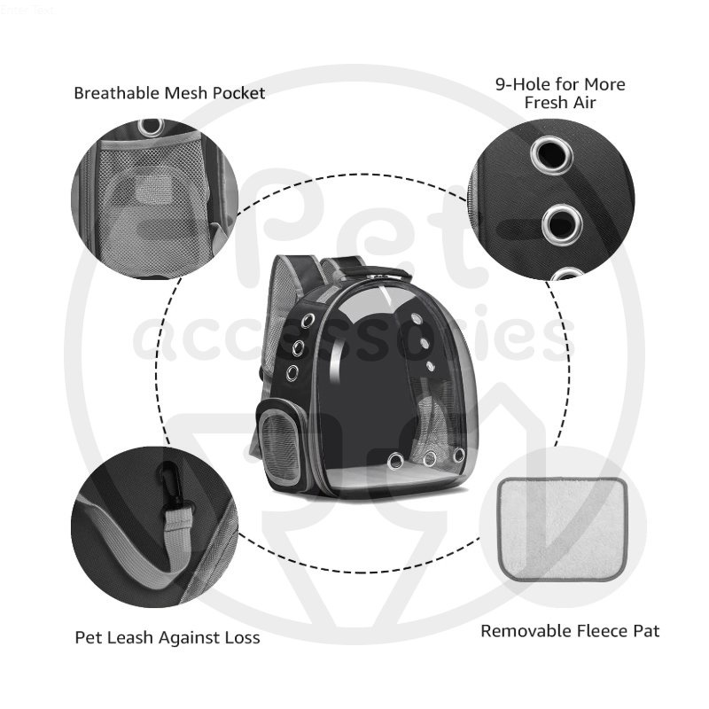 Tas Ransel Hewan kucing Tas Astronot Transparan Kucing Anjing Pet Bag