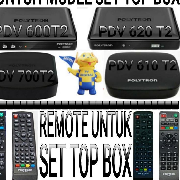 Promo Terbaik REMOTE UNTUK SET TOP BOX POLYTRON LANGSUNG/TINGGAL PAKAI