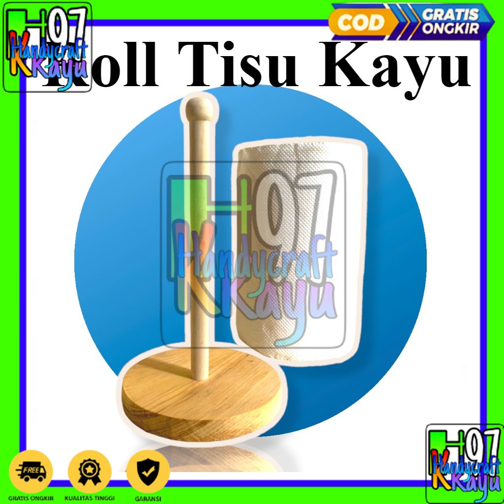 TISSUE HOLDER KAYU / TISSUE HOLDER ROLL / TEMPAT TISSUE GULUNG / TISSUE ROLL / TEMPAT TISSUE ROLL