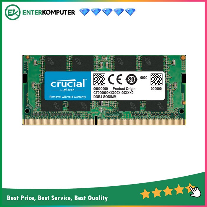 Crucial SO-DIMM DDR4 PC25600 3200MHz 16GB (1x16GB)