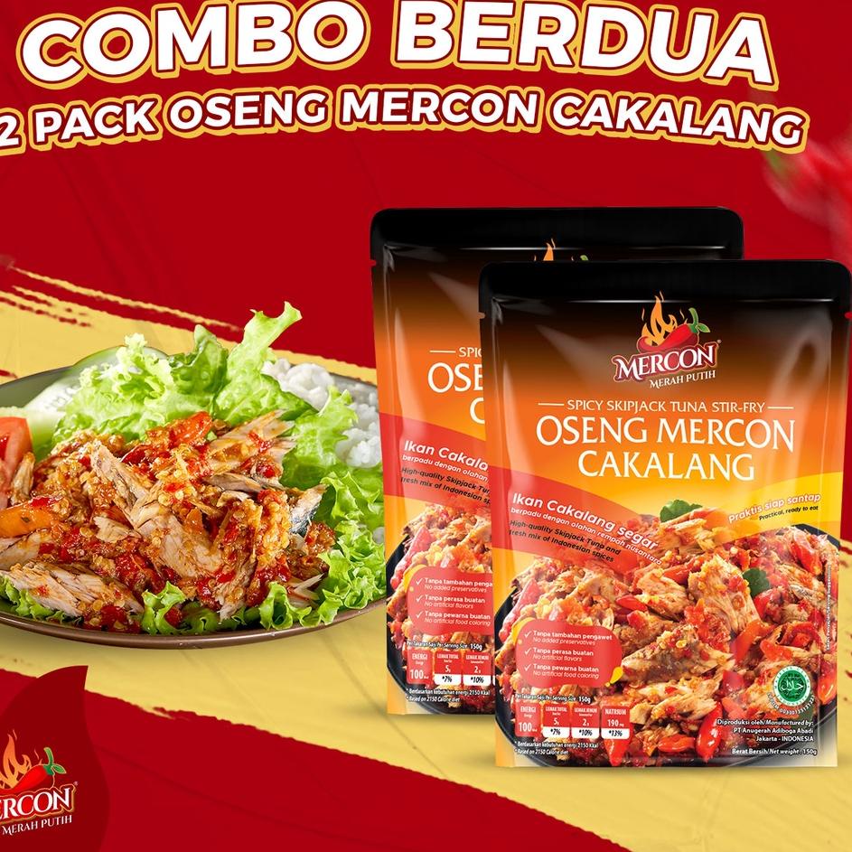 

5.5 COD Mercon Merah Putih - Hemat Combo Berdua || 2 x Oseng Mercon Cakalang