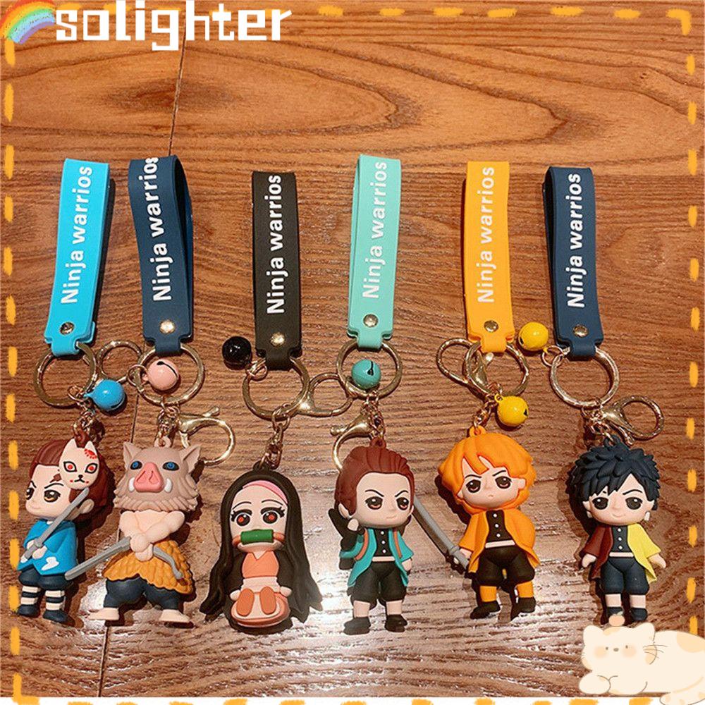 Solighter Keyring Gantungan Kunci Inosuke Zenitsu Agatsuma Nezuko Tanjirou no Yaiba