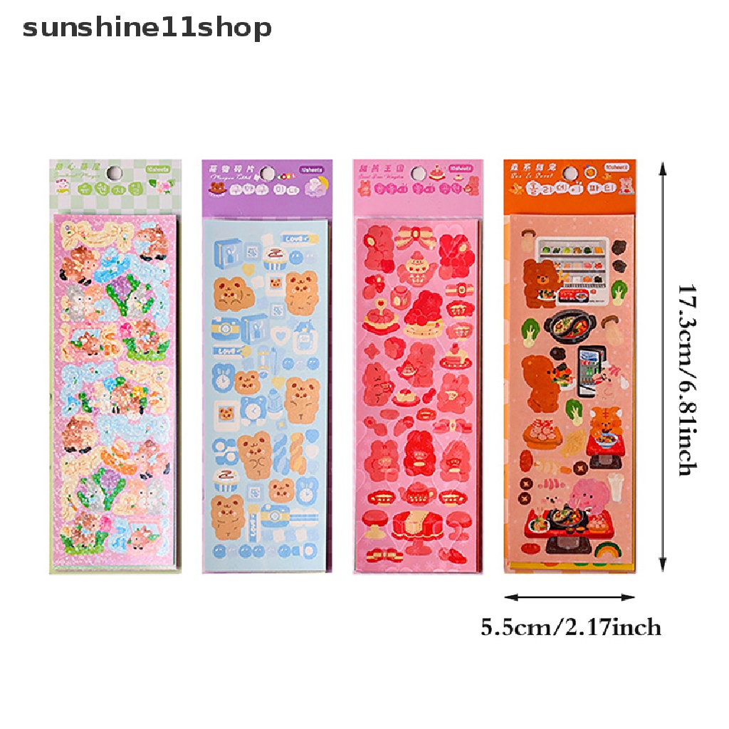 Sho 10lembar Stiker Jurnal Flora Junk Dekorasi Bahan Scrapbooking Alat Tulis Kpop Korea Postcards Sticker N