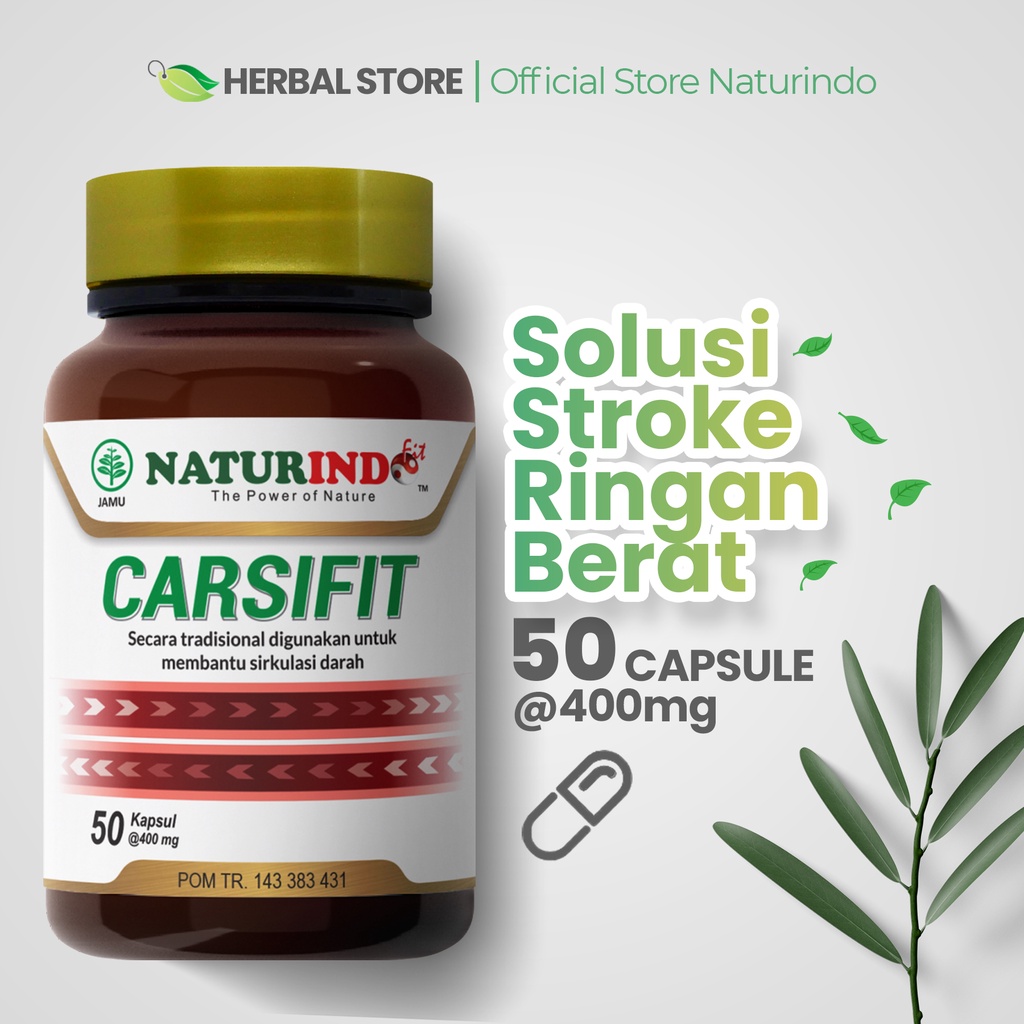 Obat Stroke Ampuh Struk Original Stroke Ringan Herbal Jamu Carsifit Naturindo