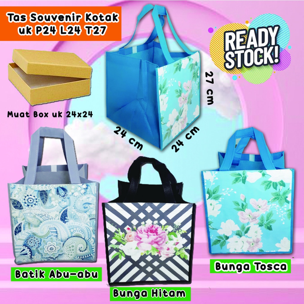 

Tas Souvenir Kotak Tahlilan Tasyakuran Wedding Muat Box Nasi Ready Stock