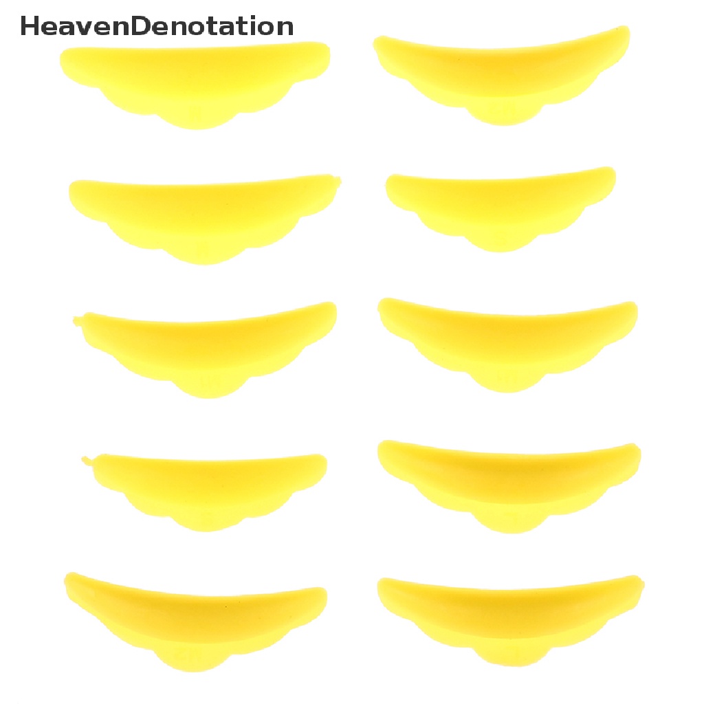 [HeavenDenotation] 5pasang Lash Lift Lifg Curlers Curl Silicone Shields Pads Multicolor Reusable HDV