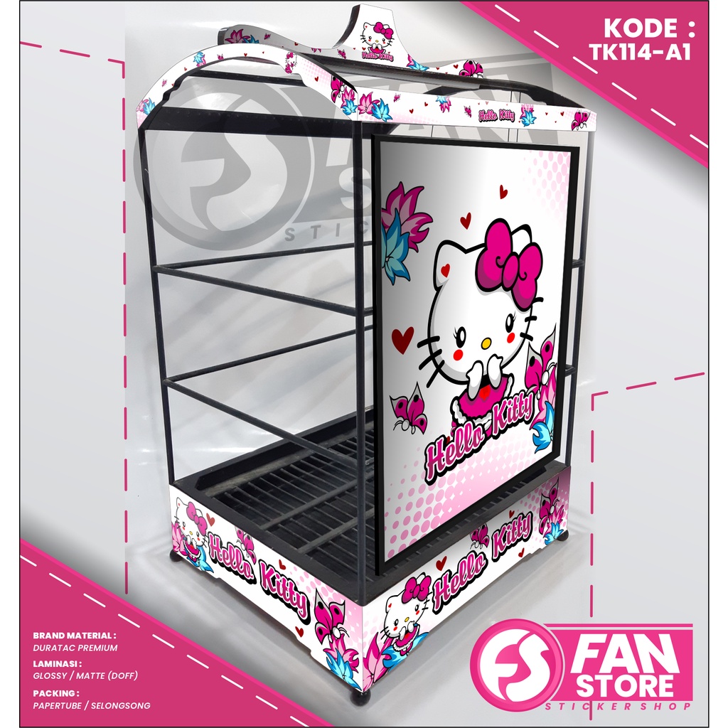 STICKER DECAL CUSTOM DECAL SANGKAR KOTAK / DECAL KANDANG BURUNG / DECAL STICKER SANGKAR KOTAK