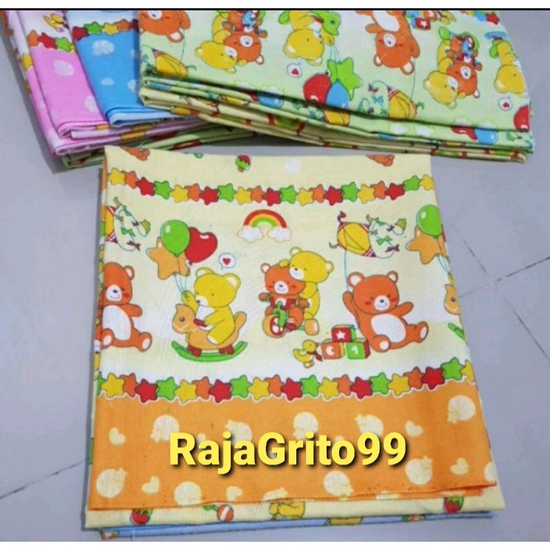 1/2 lusin / setengah dosin kain bedong bayi / kain flanel gedong bayi - bahan halus lembut 6 pcs