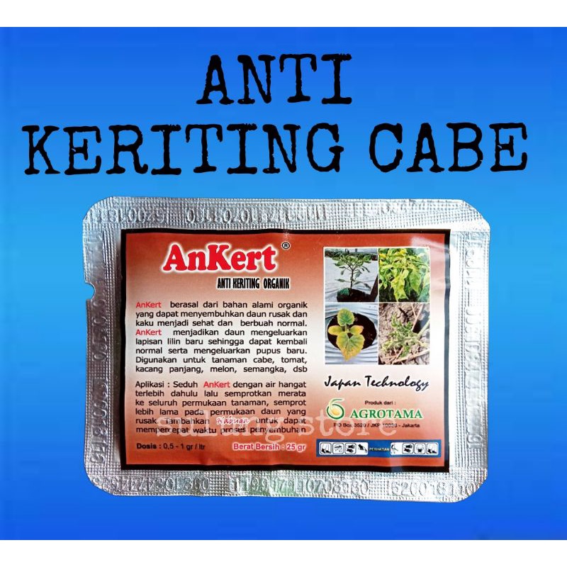 ATASI DAUN KRITING PADA CABE  - ANKERT ORGANIK 25 GR