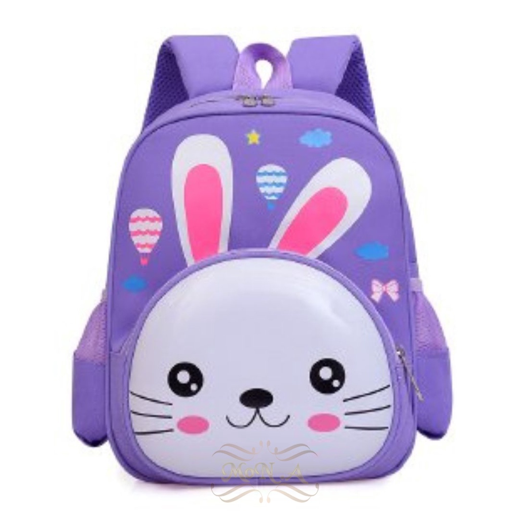 [MONA] Tas Sekolah Ransel Anak Motif Timbul Dengan Karakter Lucu - M0218