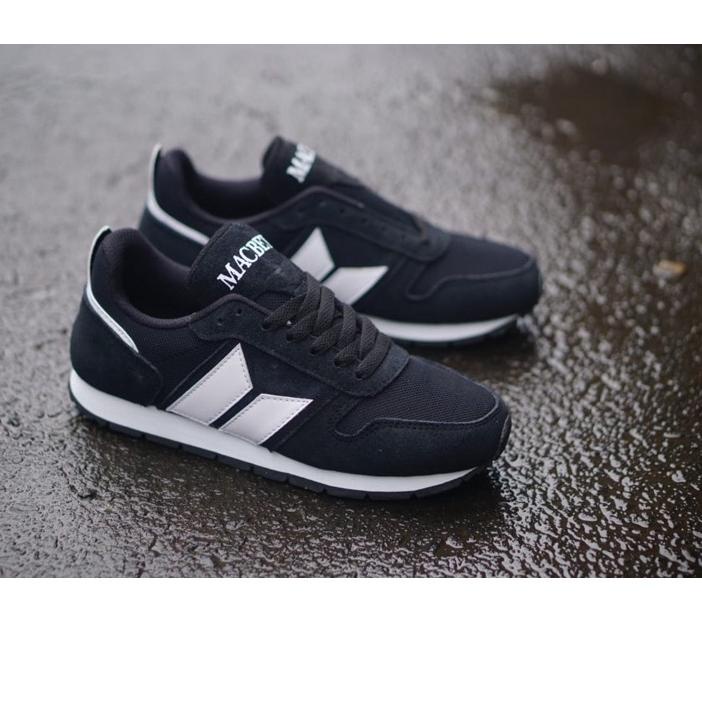 ❊ Macbeth Jogging Classic For Men's Casual Shoes Black White ➾