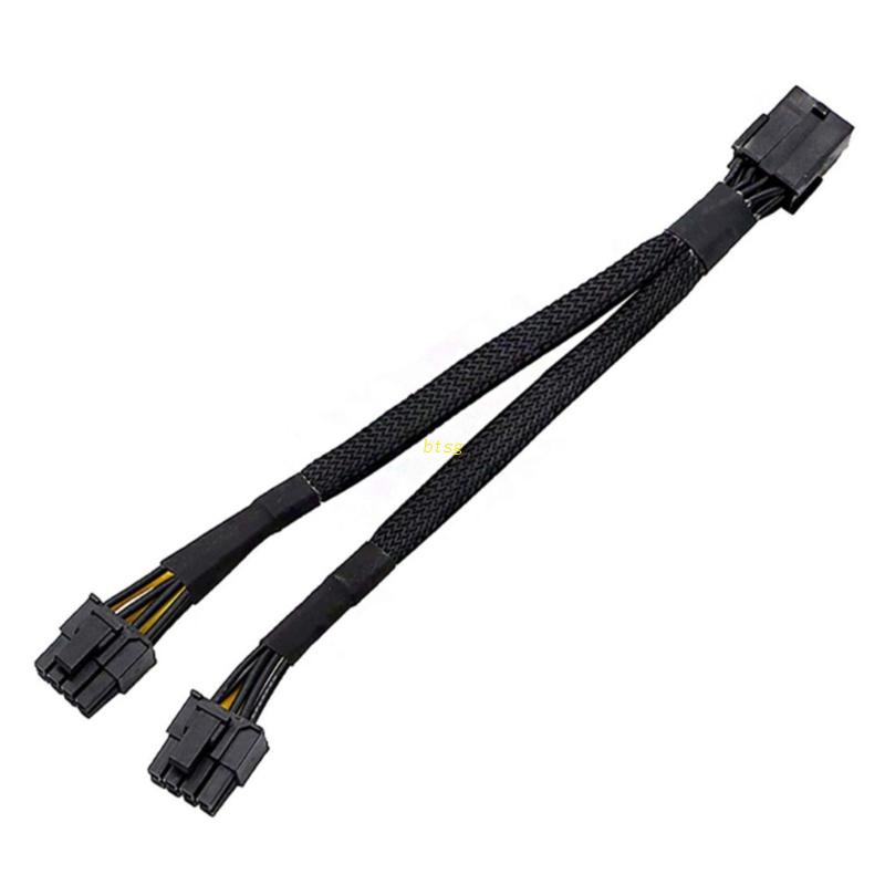 Adaptor Power btsg GPU PCI E 8pin Female to Dual 2x8pin (6+2) Male 7.87in