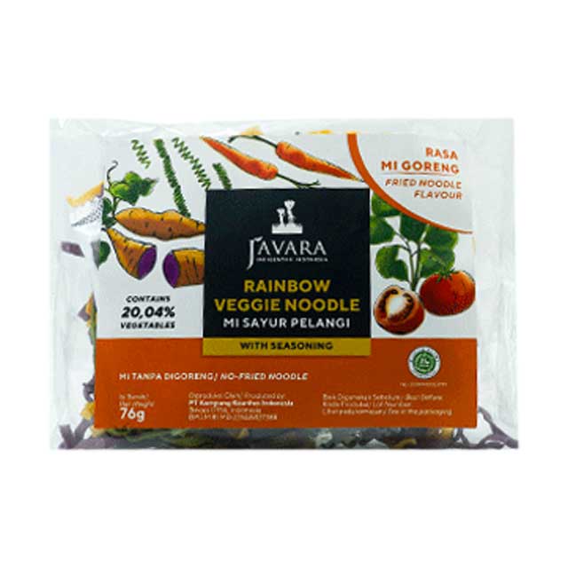 

JAVARA RAINBOW VEGGIE NOODLE 76GR