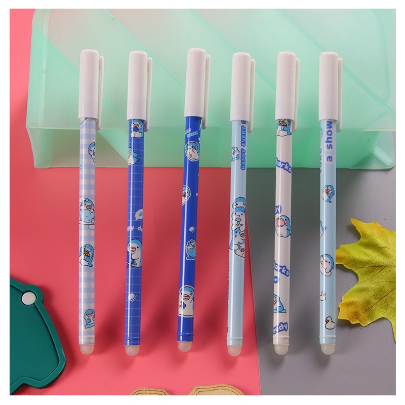 6pcs Pena Pulpen Pen Magic Bisa Dihapus Tinta Biru GM-ST0288