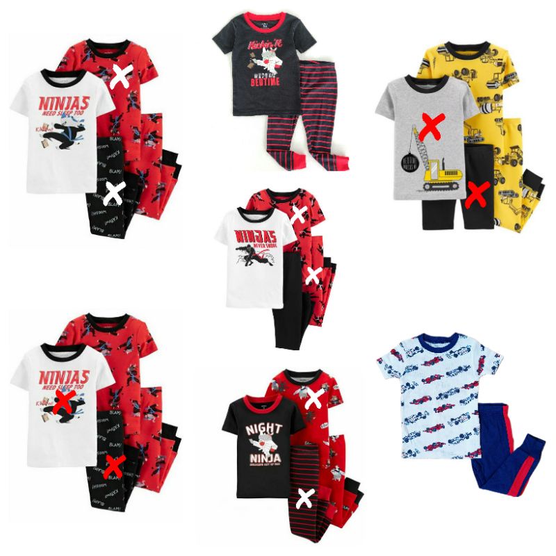 Piyama Stelan Baju Tidur Anak Cowok Carters 5