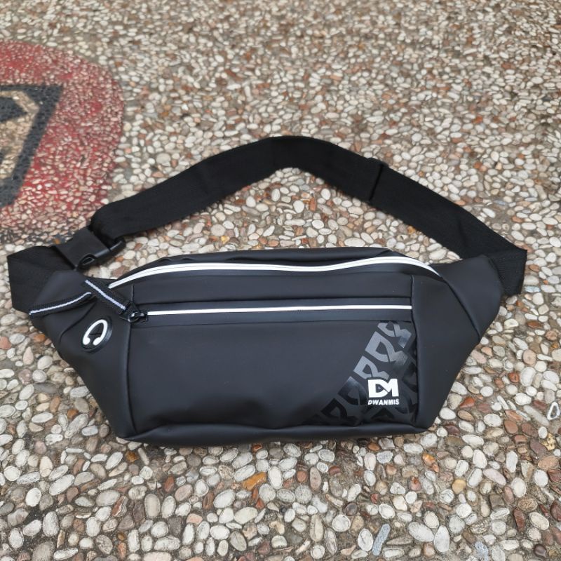 Tas Selempang Pria Exclusive Waterproof | Waistbag Pria Original Merk DM