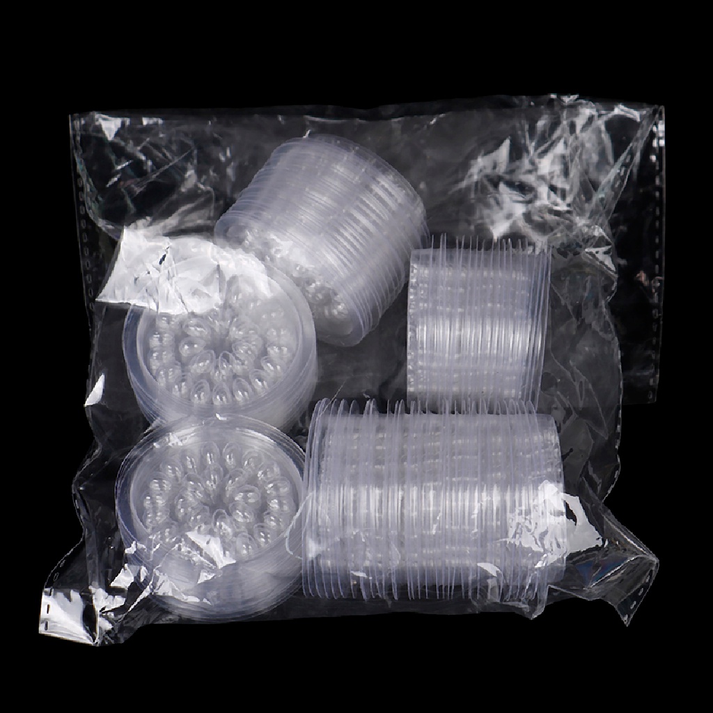 Beyen 100Pcs Disposable Eyelash Glue Pallet Eyelash Extension Glue Pads Glue Holder ID