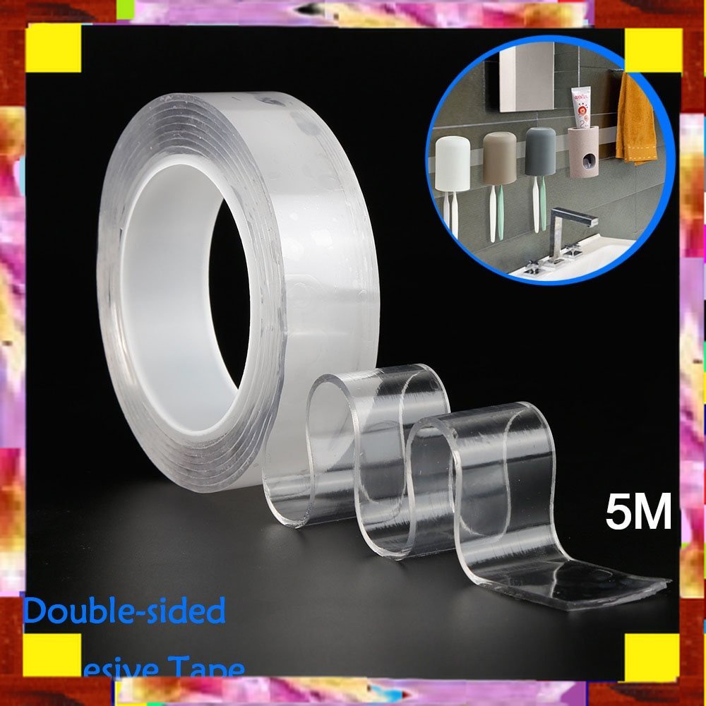 

Termurah Cuci Gudang SzGlue Double Tape Perekat No Trace Washable Sticker 500 x 3 cm - J007 - TransparentTermurah Cuci Gudang