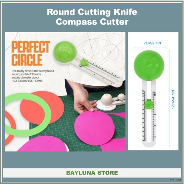 

Cutter Round Paper Cutter Compass Cutter Pemotong Kertas Lingkaran