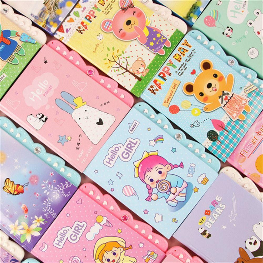 NICKOLAS1 Password Diary Anak Hadiah Perlengkapan Sekolah Animals Small Dengan Kunci Kawaii Notepad