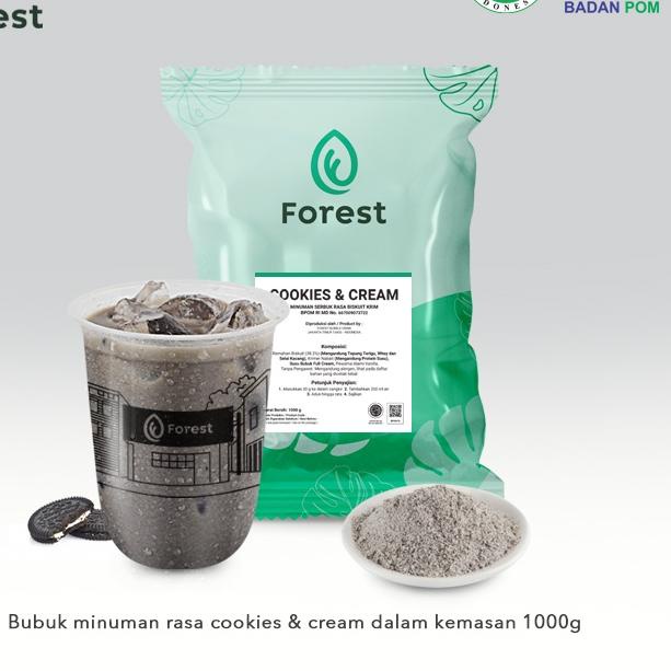 

✨12.12✨ Bubuk Minuman COOKIES AND CREAM Powder - FOREST Bubble Drink 