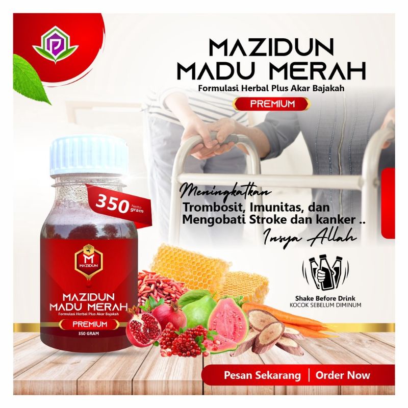 MAZIDUN ORIGINAL MADU MERAH PREMIUM 350GR
