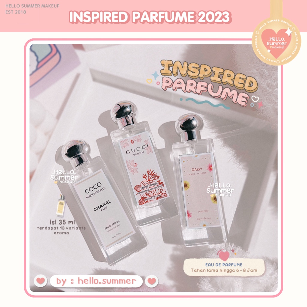 [BELI 5 FREE POUCH] Inspired Parfume 2023 Original Thailand 35ml Spray Tahan Lama