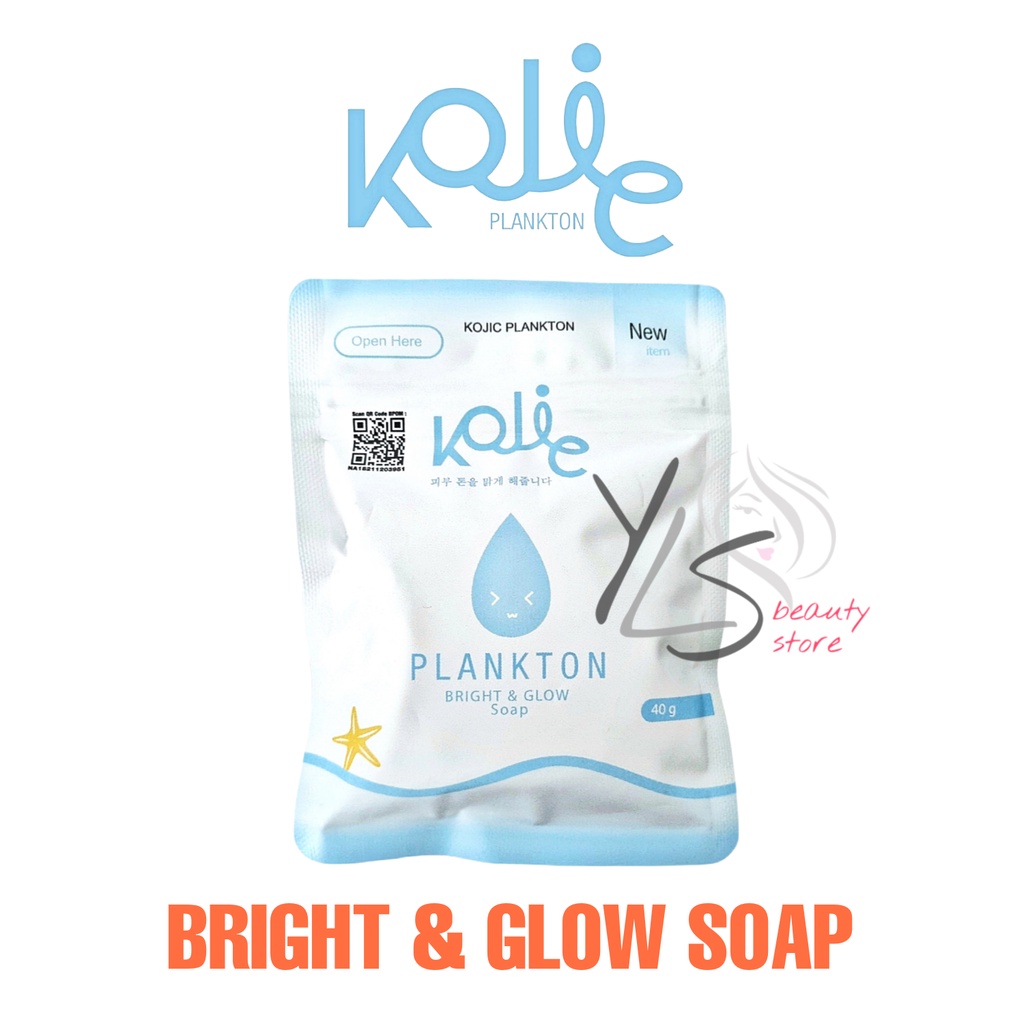 KOJIC PLANKTON BRIGHT &amp; GLOW SOAP 40g - TERDAFTAR BPOM - SABUN MANDI - SABUN WAJAH KOJIC