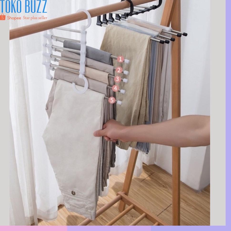 kodeQ6c6B Gantungan JILBAB KERUDUNG HIJAB MUKENAH Handuk Rok Celana Panjang Dasi Susun Multiguna 5 i