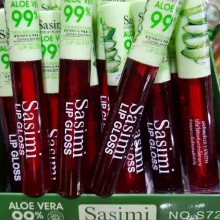 ☻ (PERBOK) LIPTINT SASIMI ALOEVERA ISI 24PCS // LIPTINT SASIMI // LIPTINT ALOEVERA SASIMI ۞