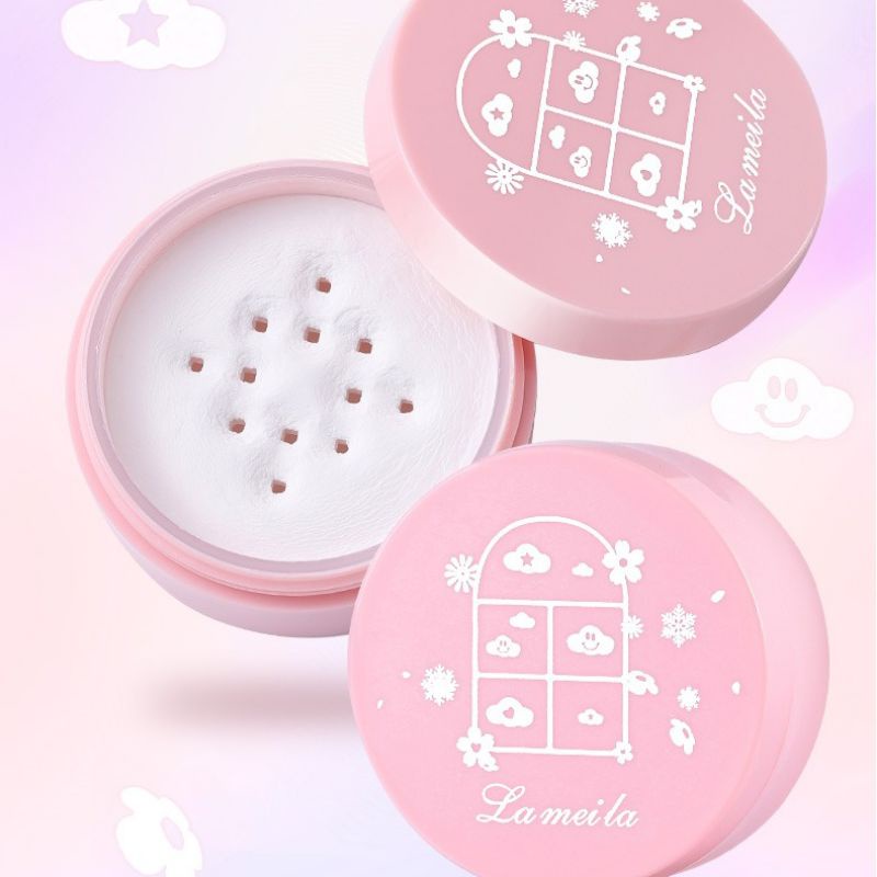 Bedak Tabur Pink Series LAMEILA Original Contouring Make Up Loose Powder