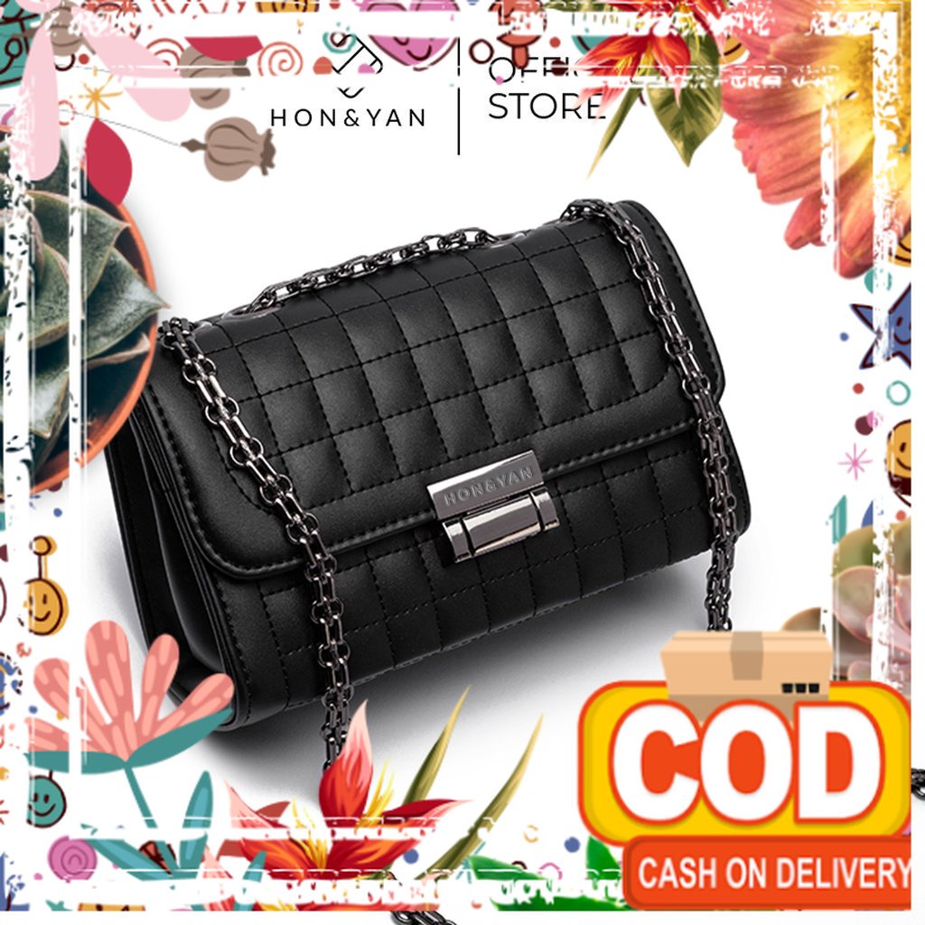 [HONYAN]  Tas Selempang Wanita Import Kekinian Terbaru Tas Pesta Kondangan Sling Bag Elegant Origina