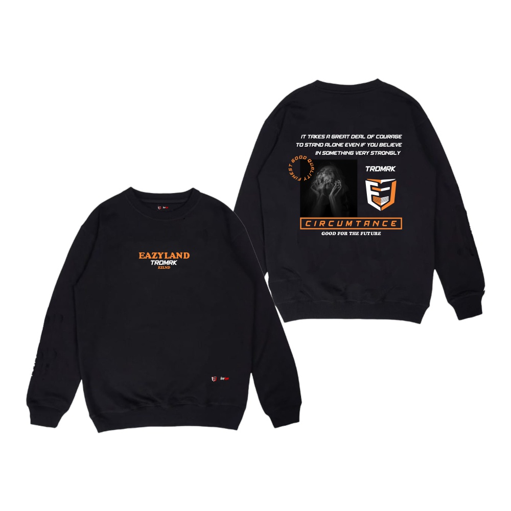 Sweater Premium Switer Crewneck Pria Distro Eazy Land Bruno Mars Hitam Original Tebal Size M L XL Swiiter Laki Hight Quality Local Brand Sweater Wanita Korean Style