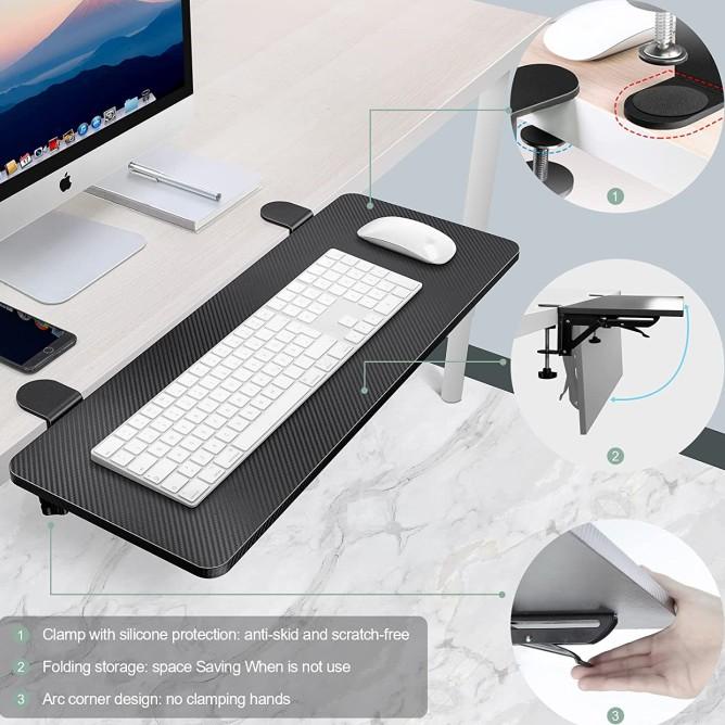 Bracket Desk Extension Board Ekstension Meja Bisa Lipat Oximus Ev100