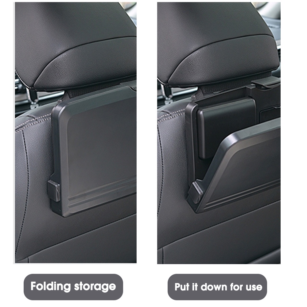 Sandaran Kursi Mobil Gantung Nampan Makan Auto Back Seat Bracket Auto Storage Accessories Multifungsi Kreatif Back Rear Seat Holder Universal Makanan Minum Foldable Storage Shelf