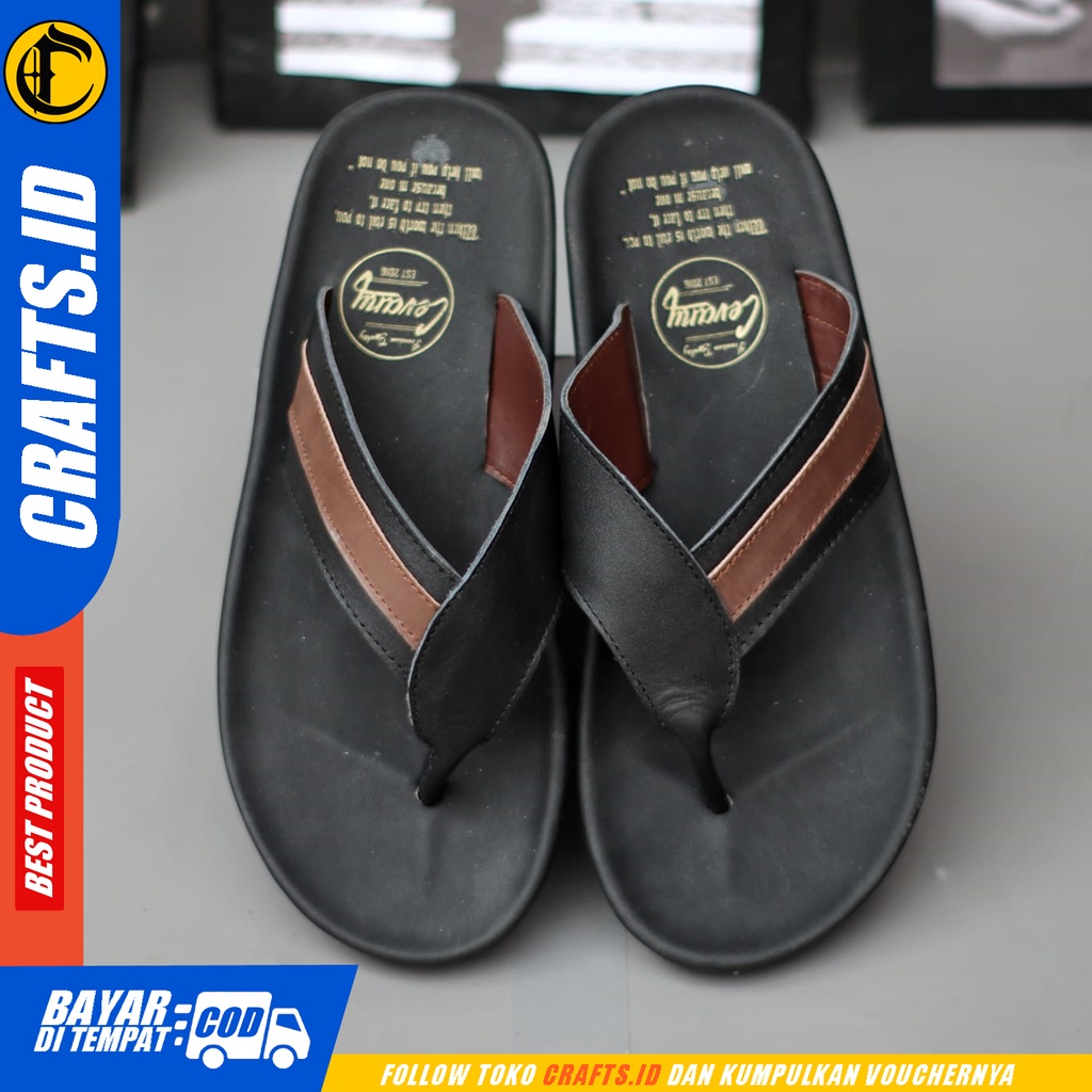 Sandal Jepit Kulit Asli Pria Crafts Wiros