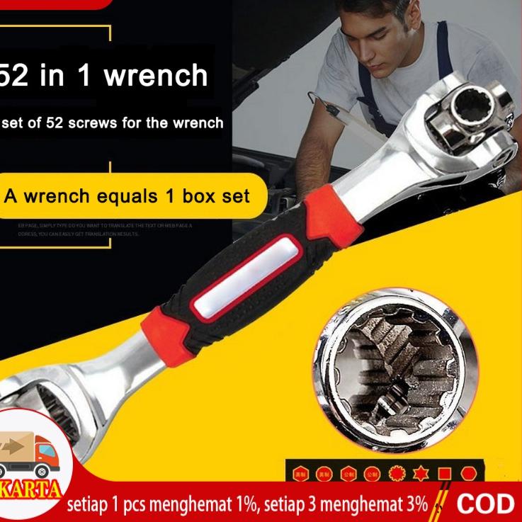 Diskon Terkeren Tiger Wrench Kunci Pas 48 in 1 Universal Wrench Kunci Pas 48 in 1 Universal Wrench/K