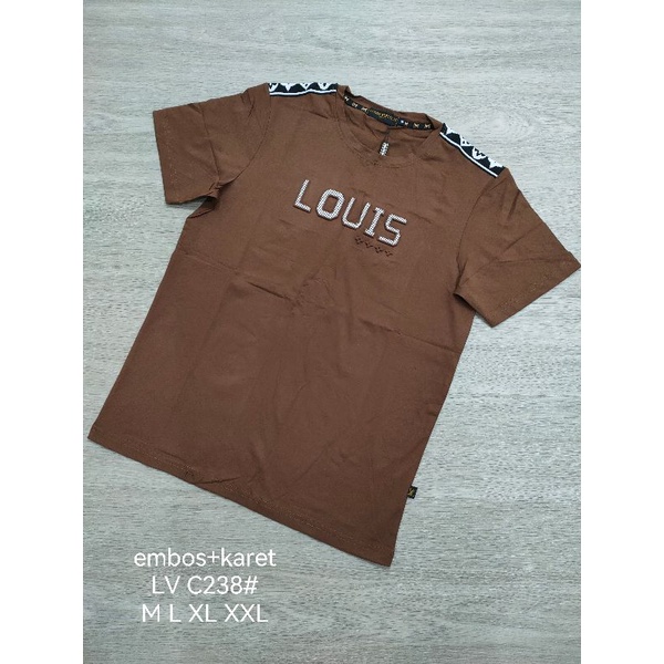 kaos oblong pria dewasa fashion import dari cina embos