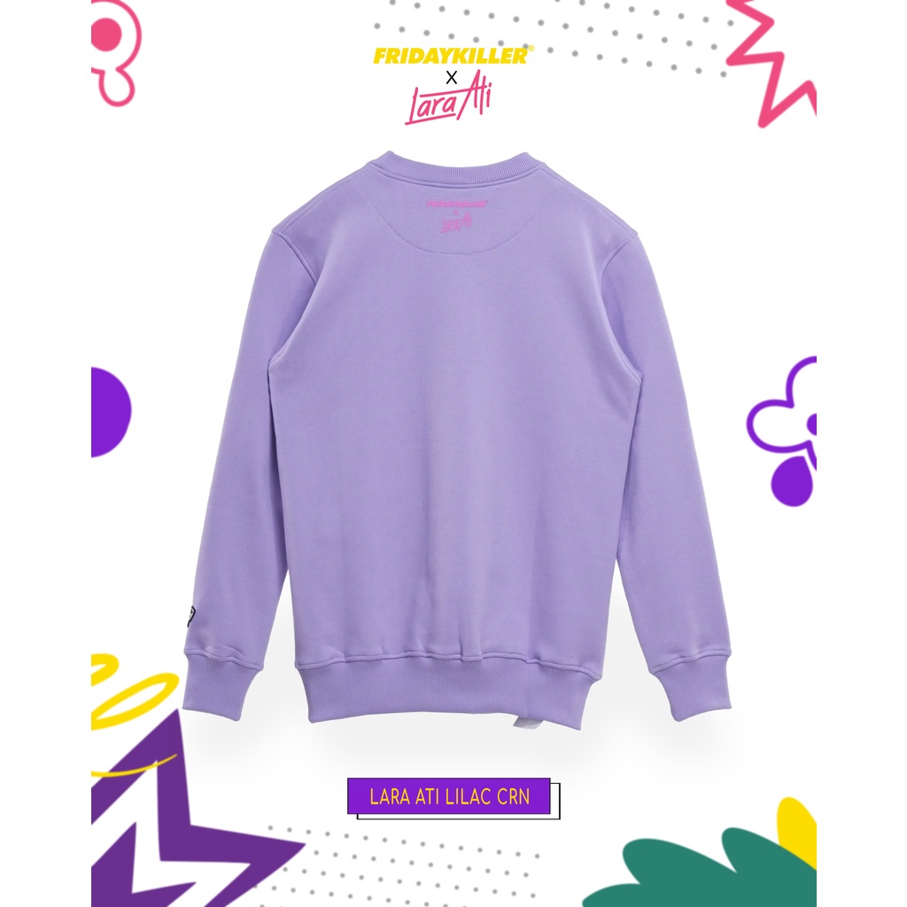 SWEATER SPECIAL FRIDAY KILLER X LARA ATI | LARA ATI LILAC CREWNECK